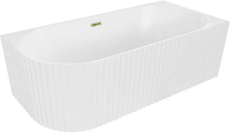 Vonia Mexen Gia, dešininė, 150 x 75 cm, Baltas matt + Gold persipylimas