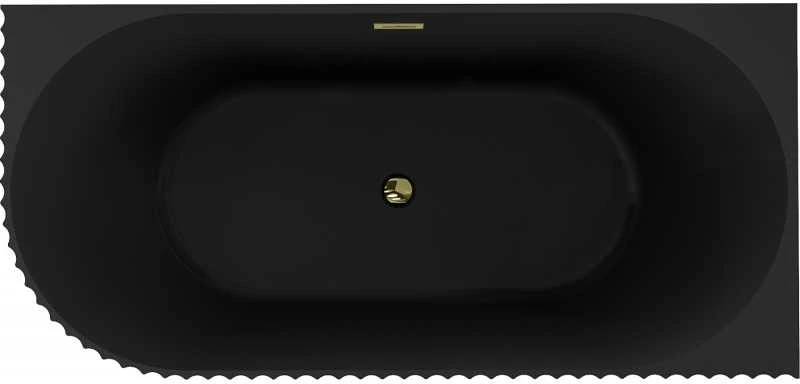 Vonia Mexen Gia, dešininė, 170 x 80 cm, Juodas matt + Gold persipylimas