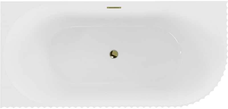 Vonia Mexen Gia, kairinė, 150 x 75 cm, Baltas gloss + Gold persipylimas