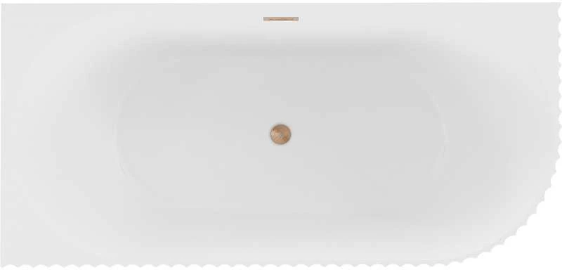 Vonia Mexen Gia, kairinė, 150 x 75 cm, Baltas matt + Brushed copper persipylimas