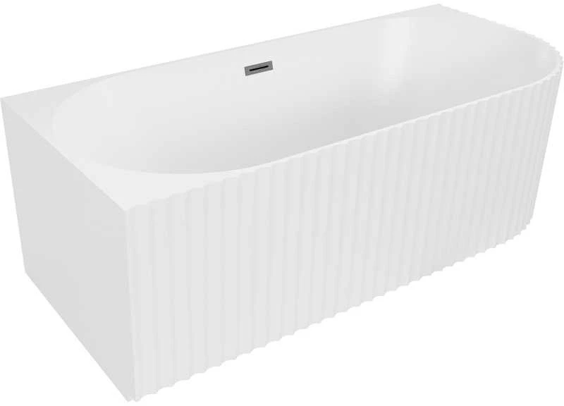 Vonia Mexen Gia, kairinė, 150 x 75 cm, Baltas matt + Brushed gun pilka persipylimas