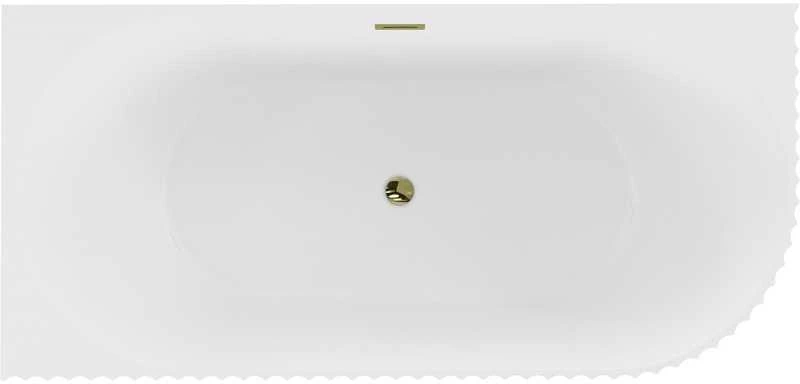 Vonia Mexen Gia, kairinė, 170 x 80 cm, Baltas matt + Gold persipylimas