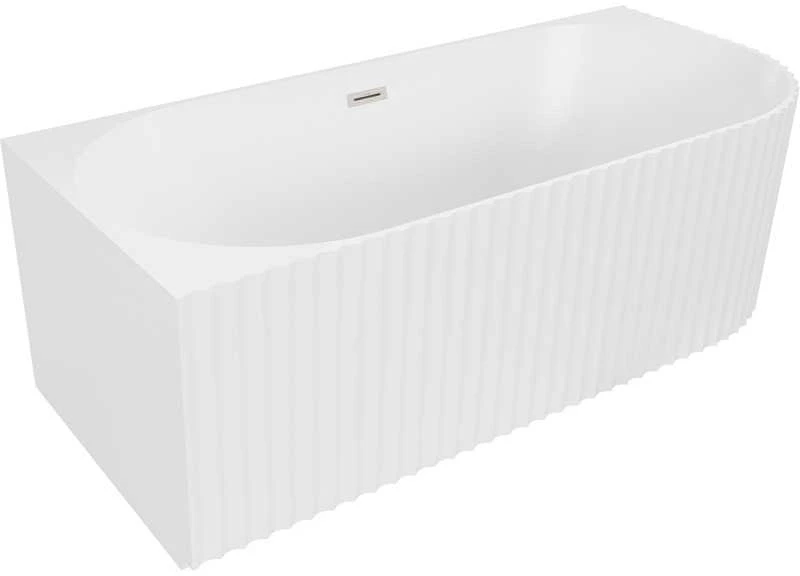 Vonia Mexen Gia, kairinė, 170 x 80 cm, Baltas matt + Brushed nickel persipylimas