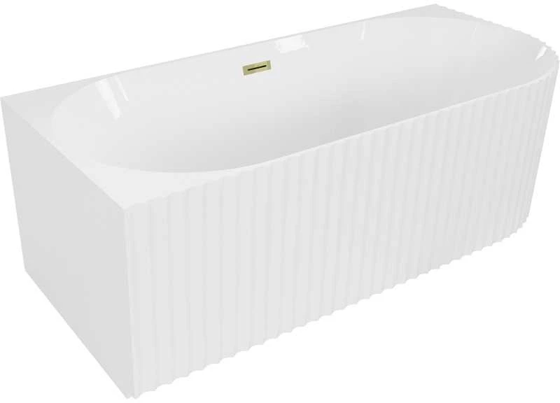 Vonia Mexen Gia, kairinė, 170 x 80 cm, Baltas gloss + Gold persipylimas