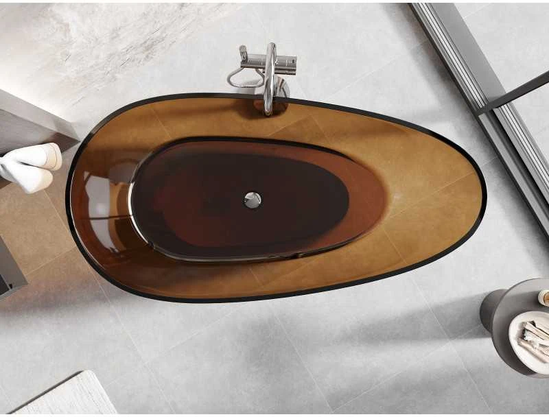 Vonia Mexen Glass Earth Transparent, 170 x 85 cm, su chromo dangteliu