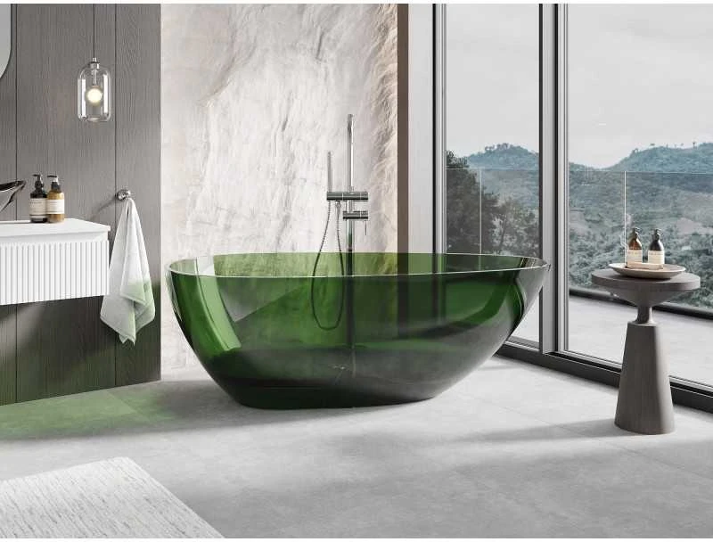 Vonia Mexen Glass Forest Transparent, 170 x 85 cm, su chromo dangteliu