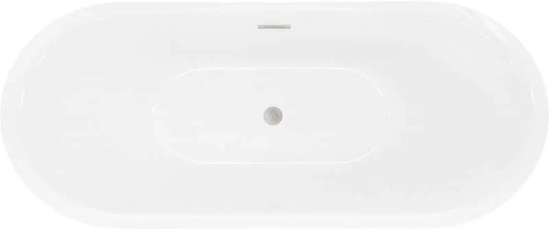 Vonia Mexen Lotos, 140 x 75 cm, Baltas + Brushed nickel persipylimas
