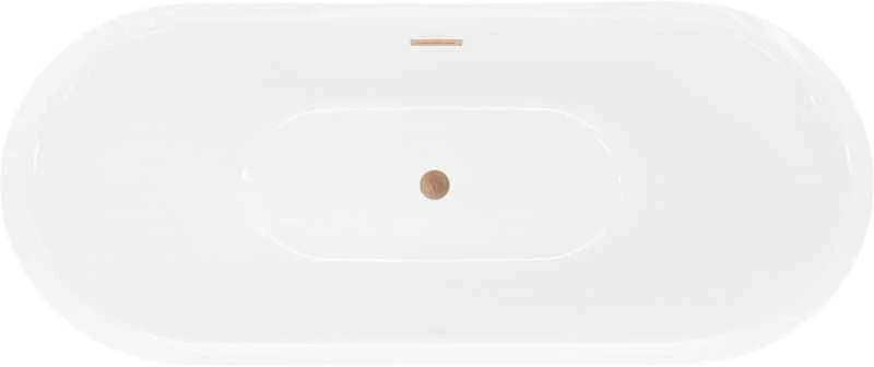 Vonia Mexen Lotos, 150 x 75 cm, Baltas + Brushed copper persipylimas