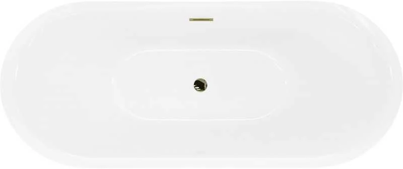 Vonia Mexen Lotos, 170 x 75 cm, Baltas/Juodas + Gold persipylimas