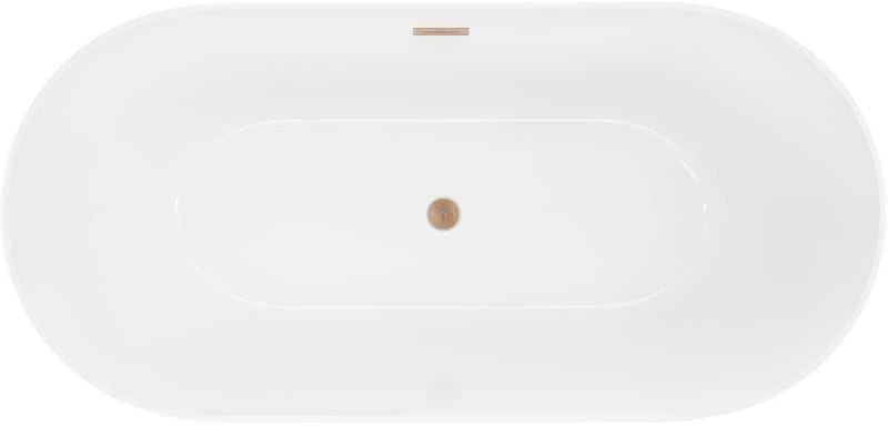 Vonia Mexen Luna Slim, 170 x 75 cm, Baltas + Brushed copper persipylimas