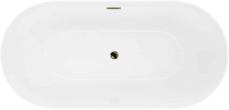 Vonia Mexen Luna Slim, 170 x 75 cm, Baltas + Gold persipylimas