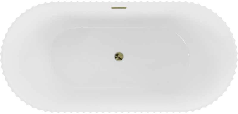 Vonia Mexen Paola, 150 x 75 cm, Baltas gloss + Gold persipylimas