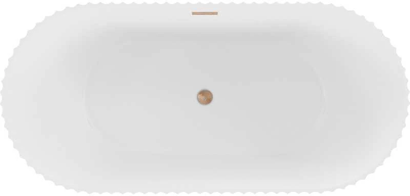 Vonia Mexen Paola, 150 x 75 cm, Baltas matt + Brushed copper persipylimas