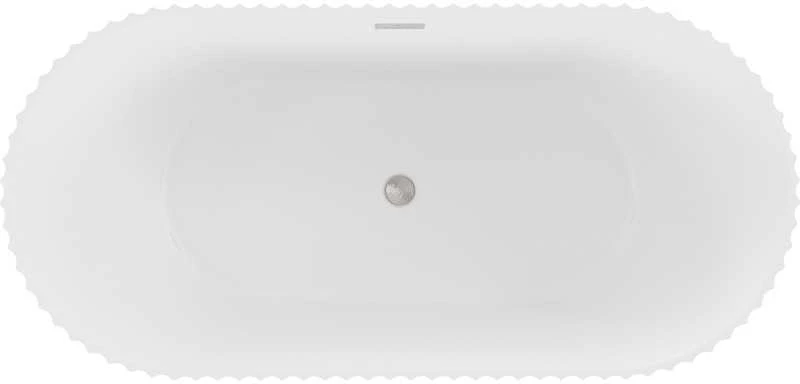 Vonia Mexen Paola, 150 x 75 cm, Baltas matt + Brushed nickel persipylimas