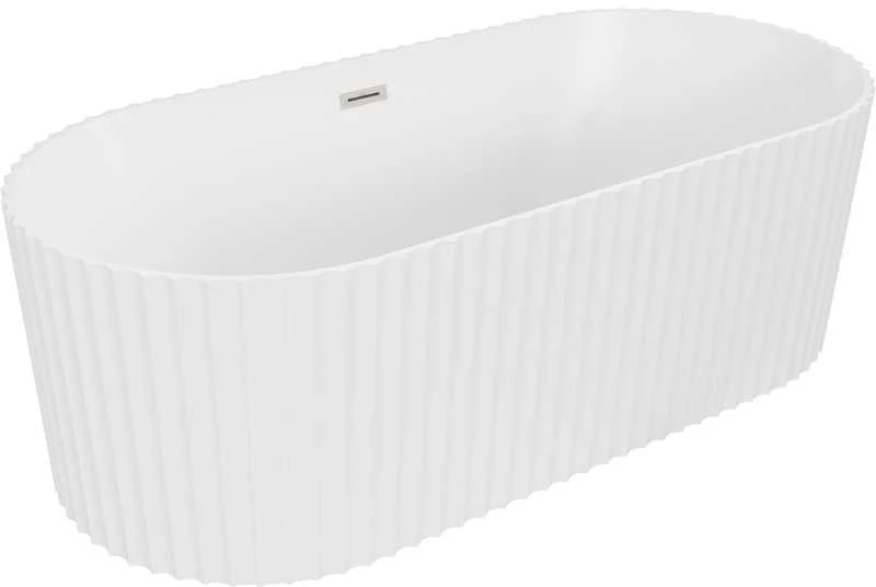 Vonia Mexen Paola, 150 x 75 cm, Baltas matt + Brushed nickel persipylimas