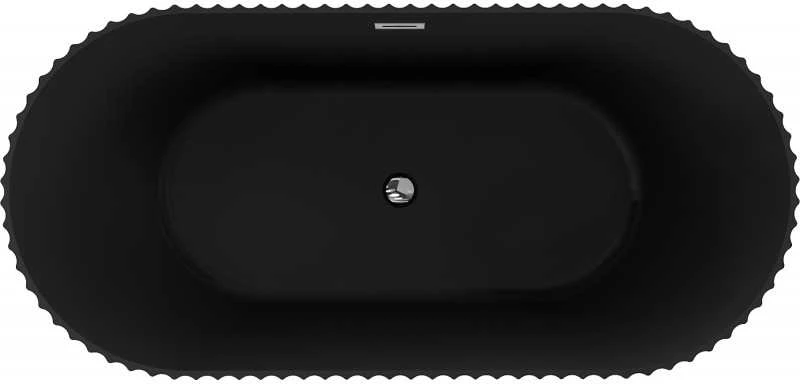 Vonia Mexen Paola, 150 x 75 cm, Juodas matt + Chrome persipylimas
