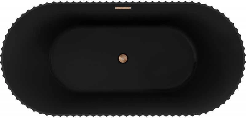 Vonia Mexen Paola, 150 x 75 cm, Juodas matt + Brushed copper persipylimas