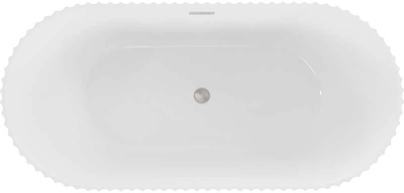 Vonia Mexen Paola, 170 x 80 cm, Baltas gloss + Brushed nickel persipylimas