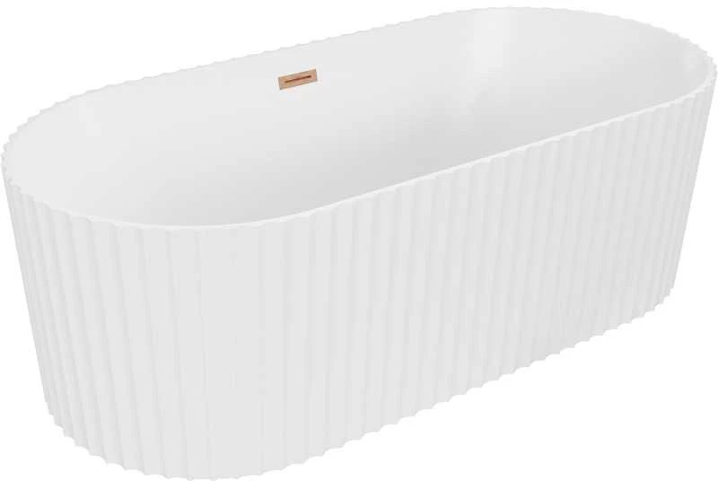 Vonia Mexen Paola, 170 x 80 cm, Baltas matt + Brushed copper persipylimas