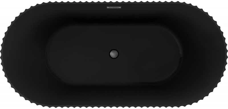 Vonia Mexen Paola, 170 x 80 cm, Juodas matt + Brushed gun pilka persipylimas