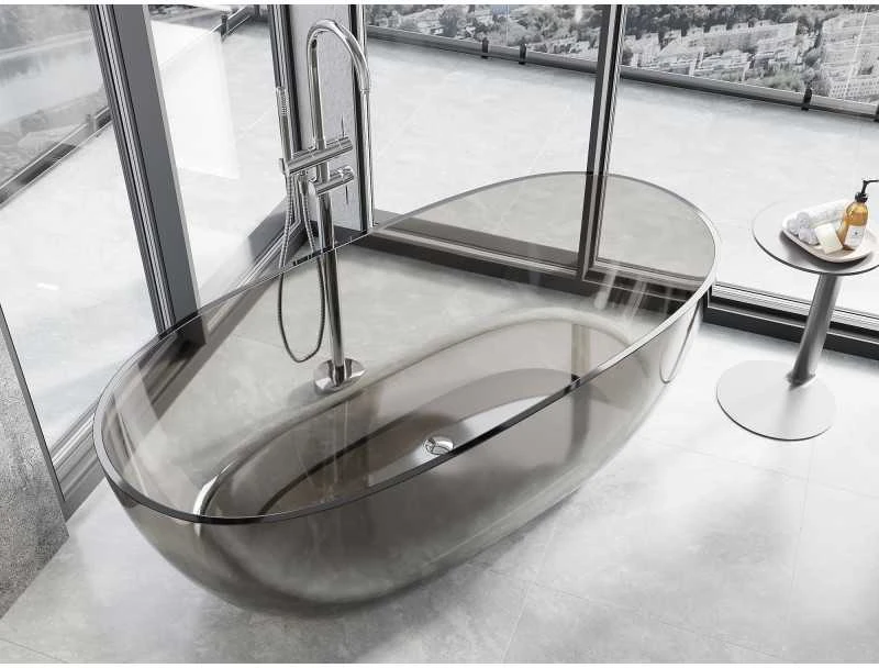 Vonia Mexen Pure Bronze Transparent, 170 x 80 cm, su chromo dangteliu - 58071708018