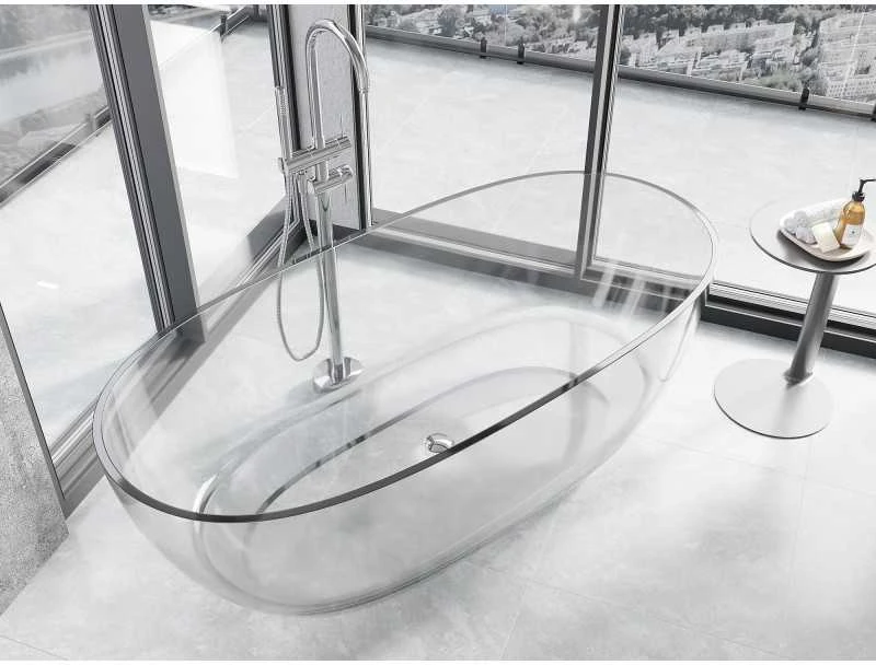 Vonia Mexen Pure Clear Transparent, 170 x 80 cm, su chromo dangteliu