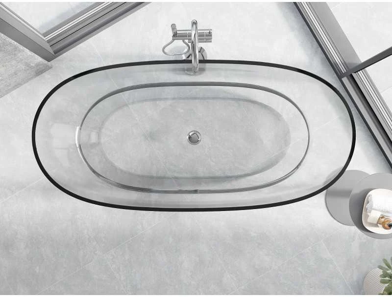 Vonia Mexen Pure Clear Transparent, 170 x 80 cm, su chromo dangteliu