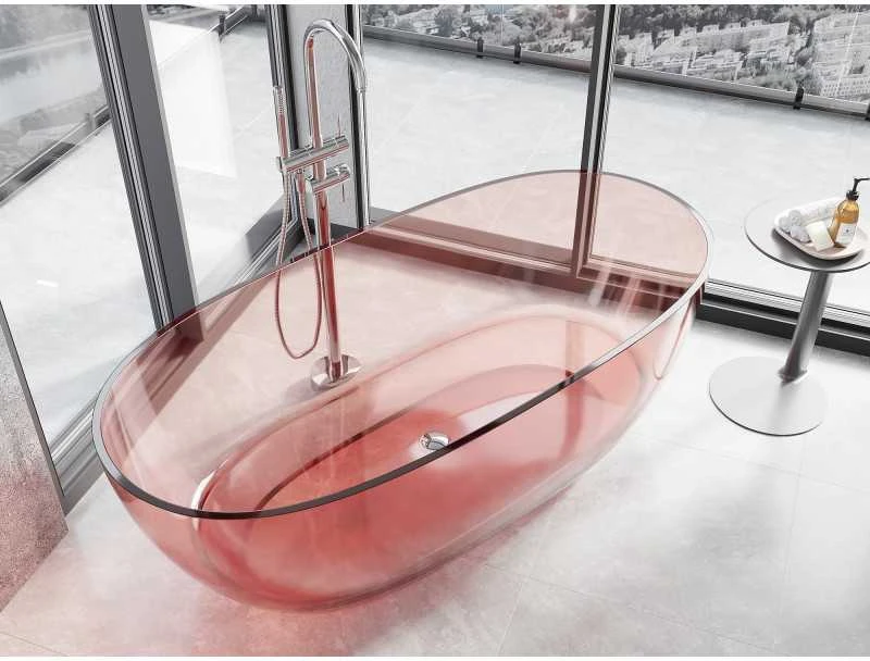 Vonia Mexen Pure Coral Transparent, 170 x 80 cm, korek chrom - 58071708004