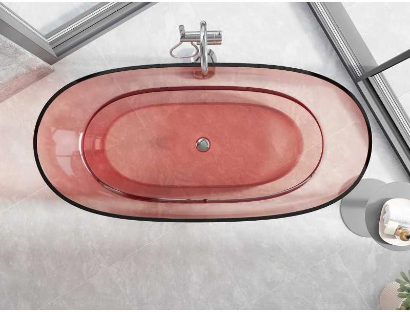 Vonia Mexen Pure Coral Transparent, 170 x 80 cm, korek chrom - 58071708004