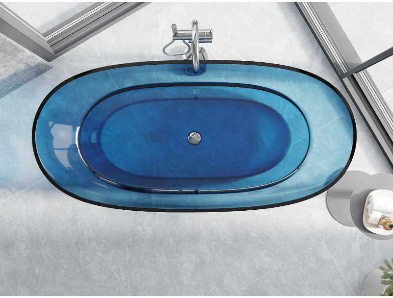 Vonia Mexen Pure Denim Transparent, 170 x 80 cm, su chromo dangteliu