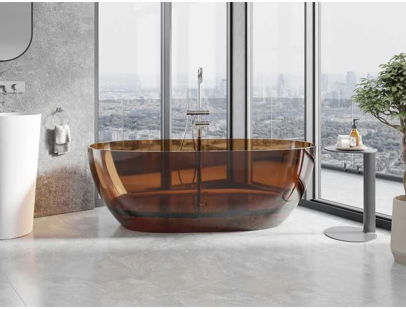 Vonia Mexen Pure Earth Transparent, 170 x 80 cm, su chromo dangteliu