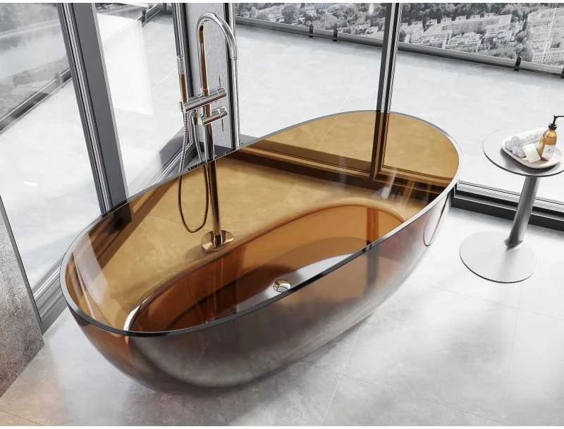 Vonia Mexen Pure Earth Transparent, 170 x 80 cm, su chromo dangteliu