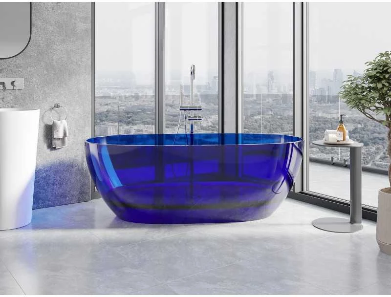 Vonia Mexen Pure Sapphire Transparent, 170 x 80 cm, su chromo dangteliu - 58071708016