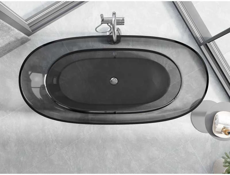 Vonia Mexen Pure Smoke Transparent, 170 x 80 cm, su chromo dangteliu