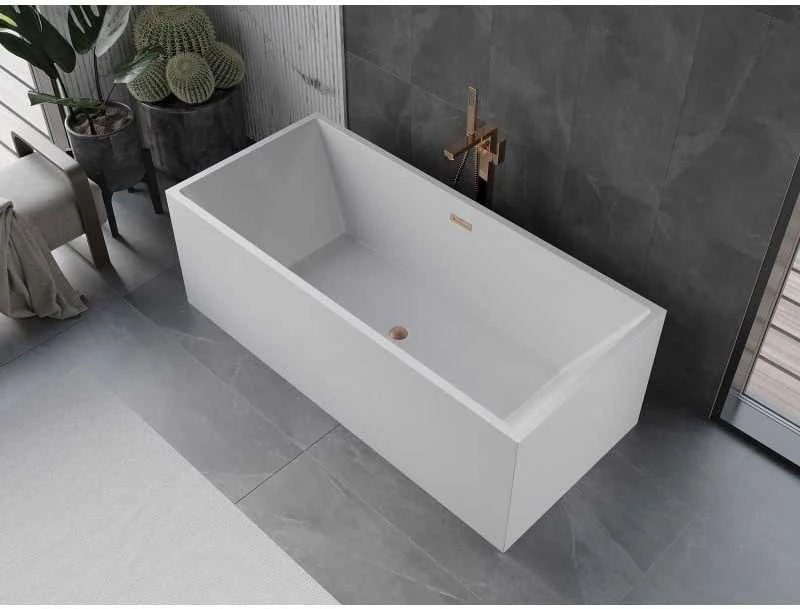 Vonia Mexen Vigo, 178,5 x 80 cm, Baltas + Brushed copper persipylimas