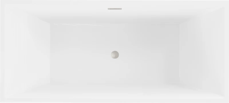 Vonia Mexen Vigo, 178,5 x 80 cm, Baltas + Brushed nickel persipylimas
