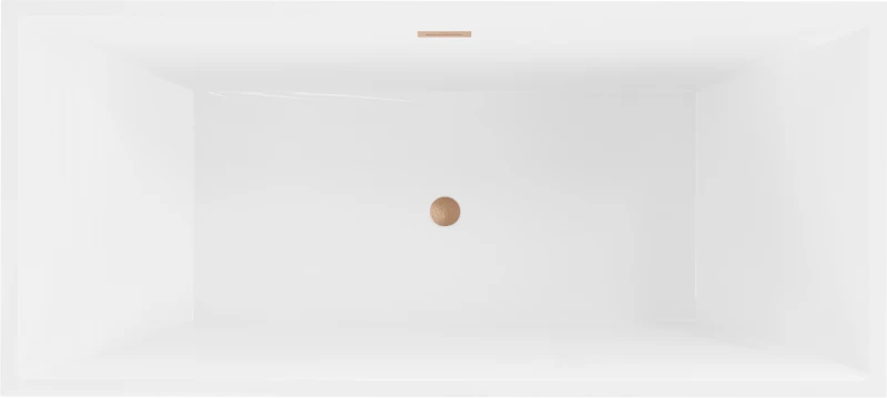 Vonia Mexen Vigo, 178,5 x 80 cm, Baltas + Brushed copper persipylimas