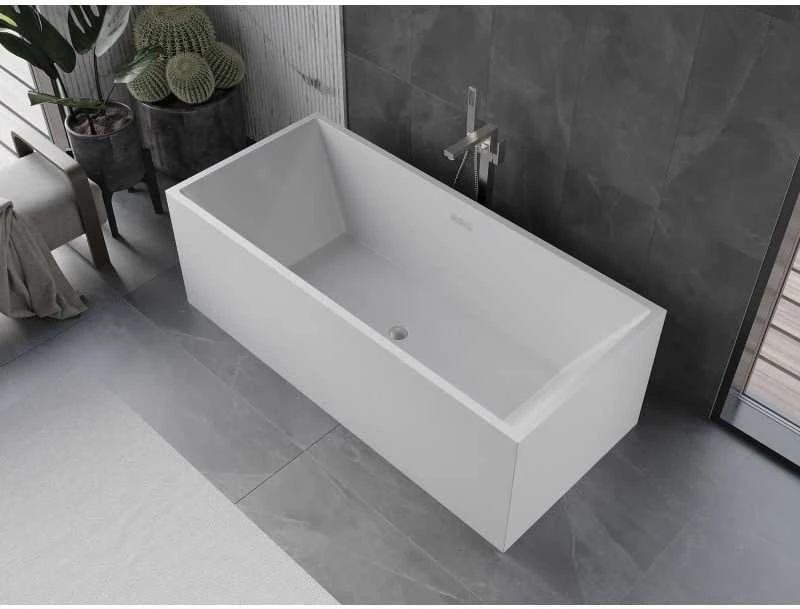 Vonia Mexen Vigo, 178,5 x 80 cm, Baltas + Brushed nickel persipylimas
