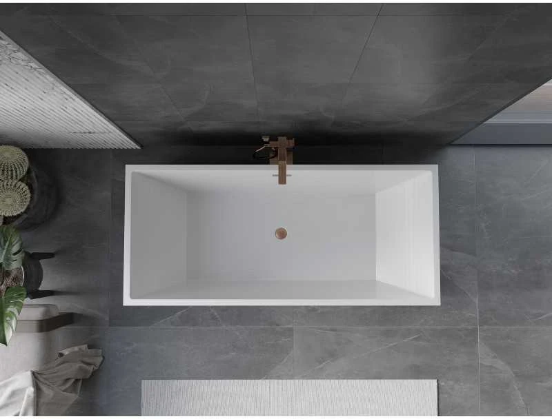 Vonia Mexen Vigo, 178,5 x 80 cm, Baltas + Brushed copper persipylimas