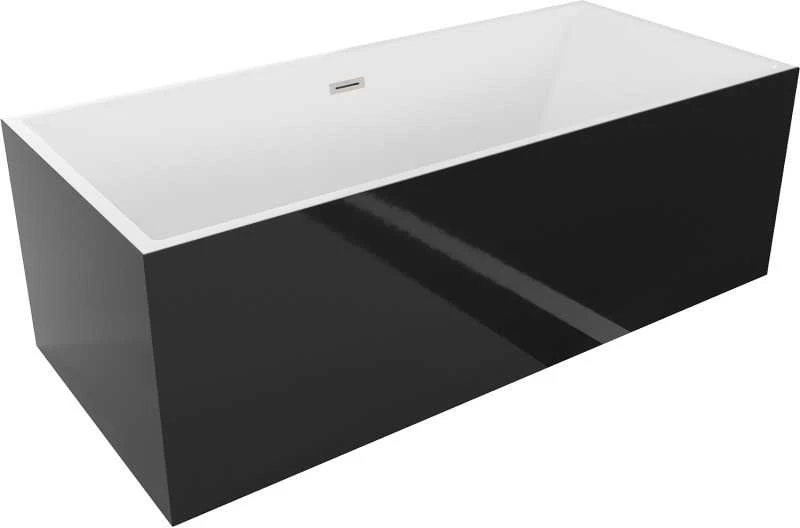 Vonia Mexen Vigo, 178,5 x 80 cm, Baltas/Juodas + Brushed nickel persipylimas