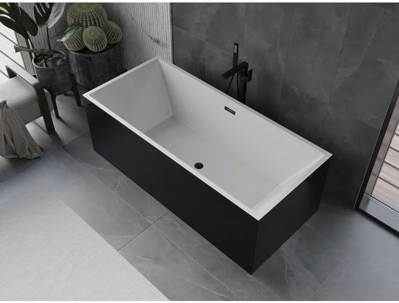 Vonia Mexen Vigo, 178,5 x 80 cm, Baltas/Juodas + Juodas persipylimas