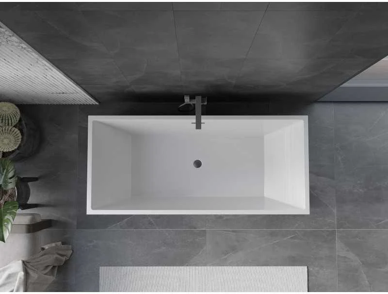 Vonia Mexen Vigo, 178,5 x 80 cm, Baltas/Juodas + Gun metal persipylimas