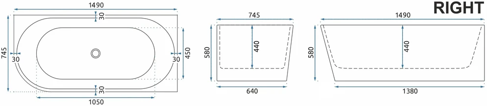 Vonia REA Sydney Bellanto Right, 150 cm