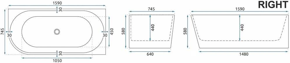 Vonia REA Sydney Bellanto Right, 160 cm