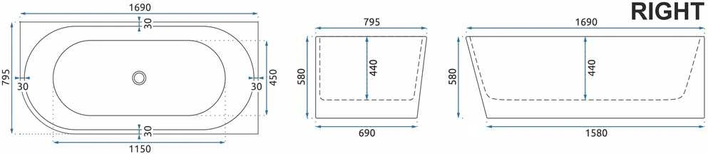Vonia REA Sydney Bellanto Right, 170 cm