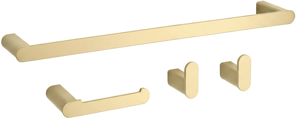 Vonios kambario aksesuarų rinkinys Rea Mati, Brushed Gold, 4 dalys