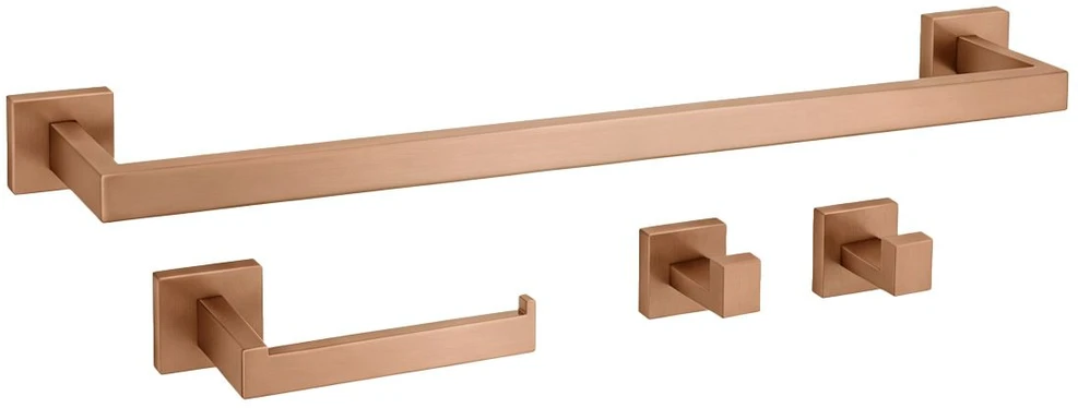 Vonios kambario aksesuarų rinkinys Rea Rio, Brushed Copper, 4 dalys