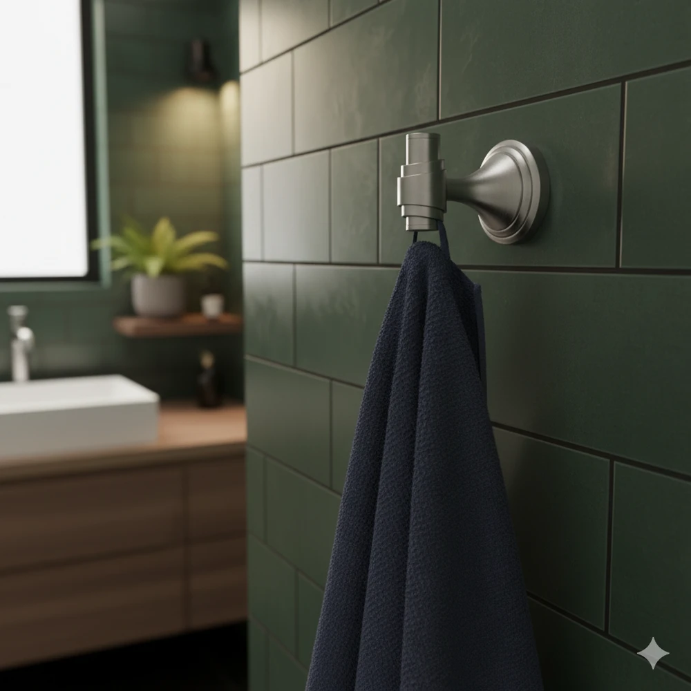 Vonios kambario kabliukas Rea Aristo 16101, Brushed Nickel