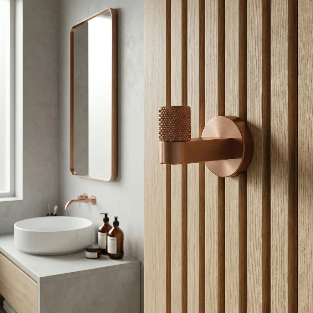 Vonios kambario kabliukas Rea Ori 39104, Brushed Copper