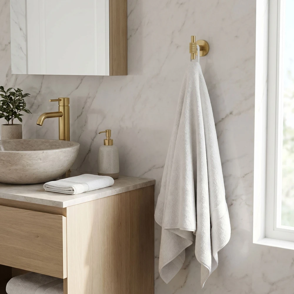 Vonios kambario kabliukas Rea Riwon 29104, Brushed Gold